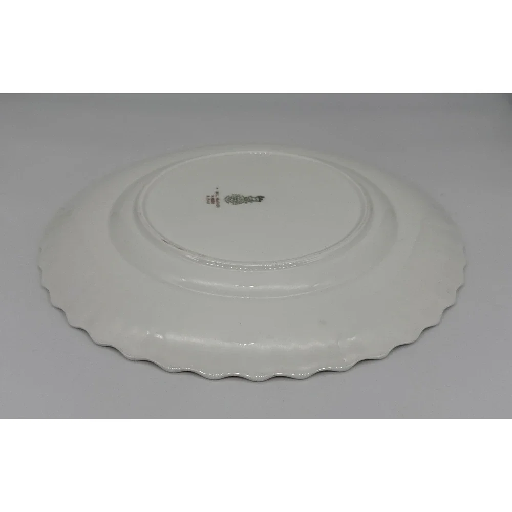 Royal Doulton Bell Heather H4828 Bone China Dinner Plate Scalloped Swirl 10.5